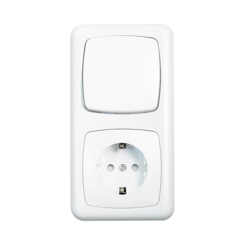 Flush Mounted Earthed Switch Socket